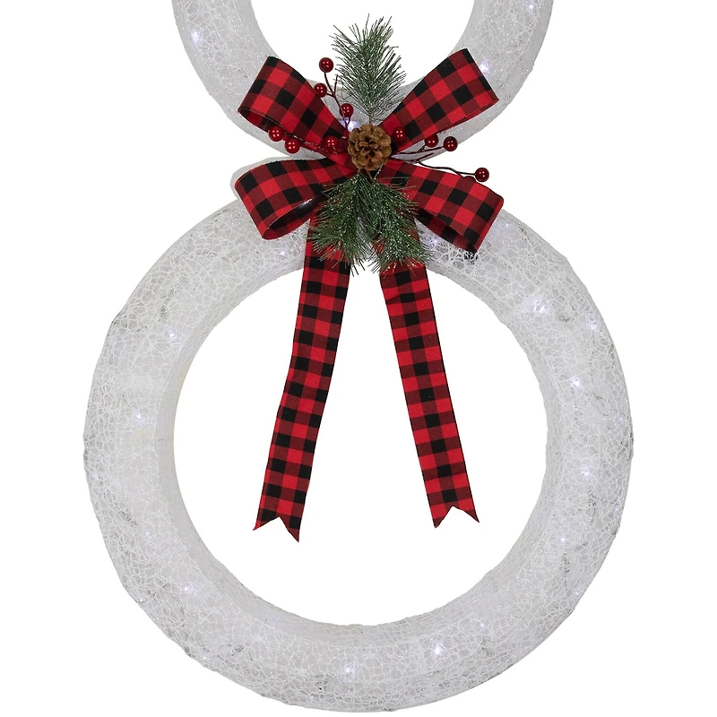 Northlight 48in Led Wreath Christmas Yard Art