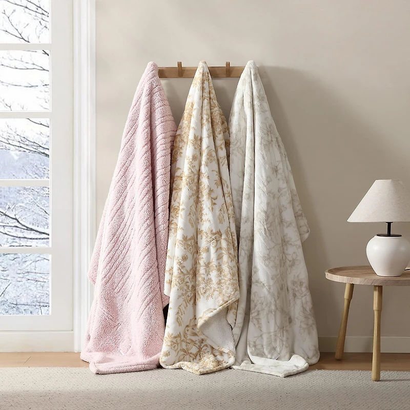 Laura Ashley Bedford Heated Midweight Floral Blanket