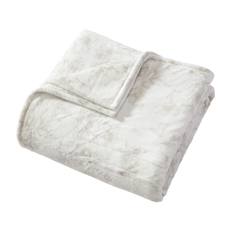 Laura Ashley Wistful Blooms Heated Midweight Floral Blanket