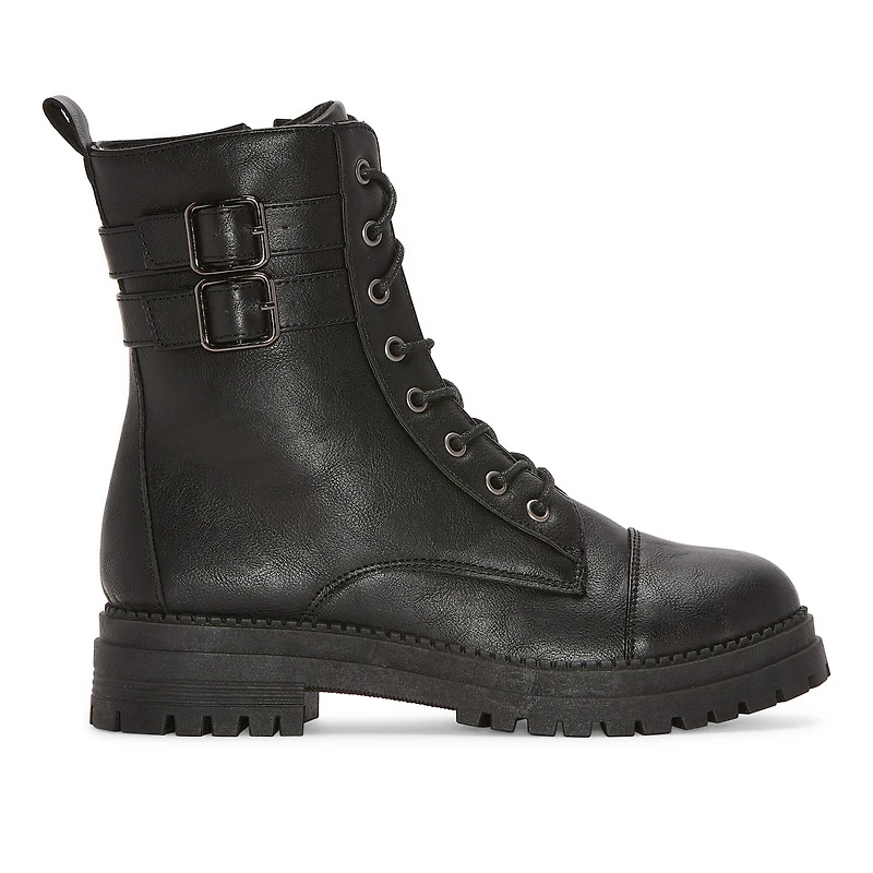 Pop Womens Perlla Block Heel Booties