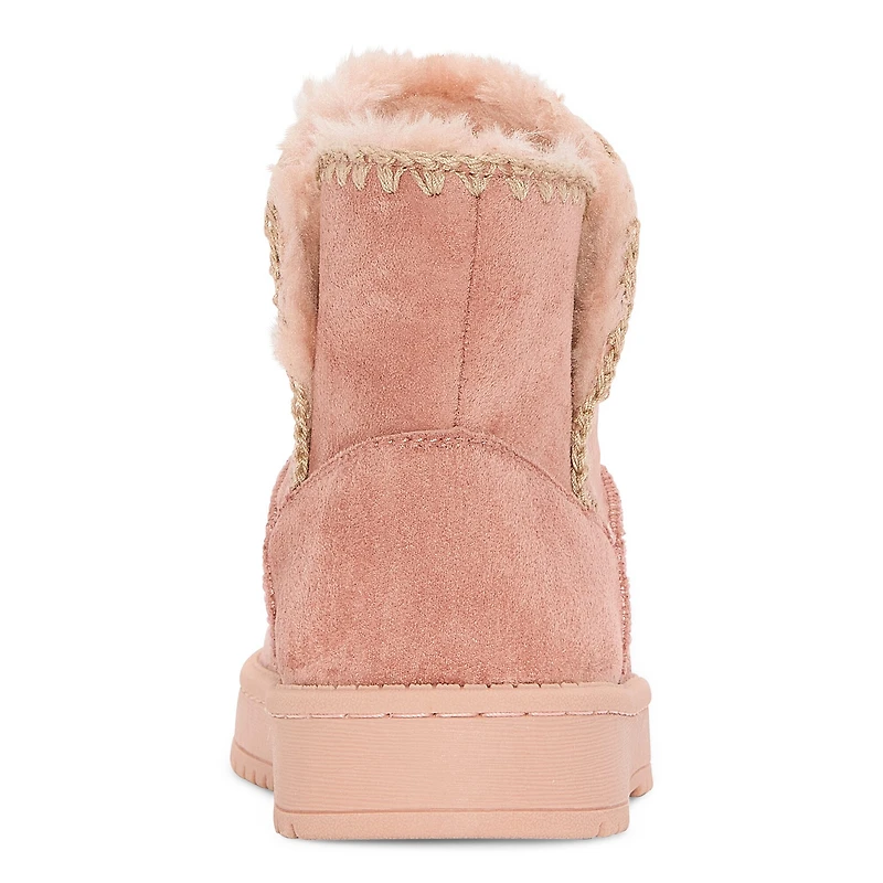 Thereabouts Little & Big Kid Girls Rose Faux Fur Lined Flat Heel Winter Boots