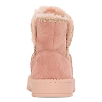 Thereabouts Little & Big Kid Girls Rose Faux Fur Lined Flat Heel Winter Boots