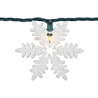Northlight Glittered Snowflake String Lights