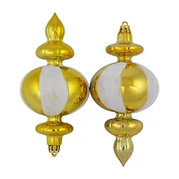 Northlight 6in Shiny Finial 8-pc Christmas Ornament