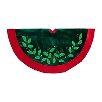 Northlight Dark Green Velveteen Indoor Tree Skirt
