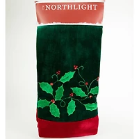 Northlight Dark Green Velveteen Indoor Tree Skirt