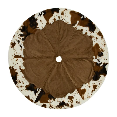 Northlight Corduroy With Faux Fur Indoor Tree Skirt