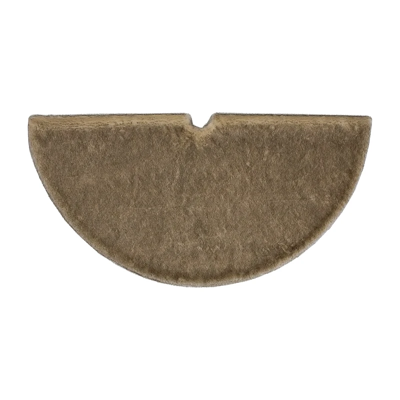 Northlight 48in Brown Wolf Fur Indoor Tree Skirt