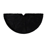 Northlight 48in Black Sable Fur Indoor Tree Skirt