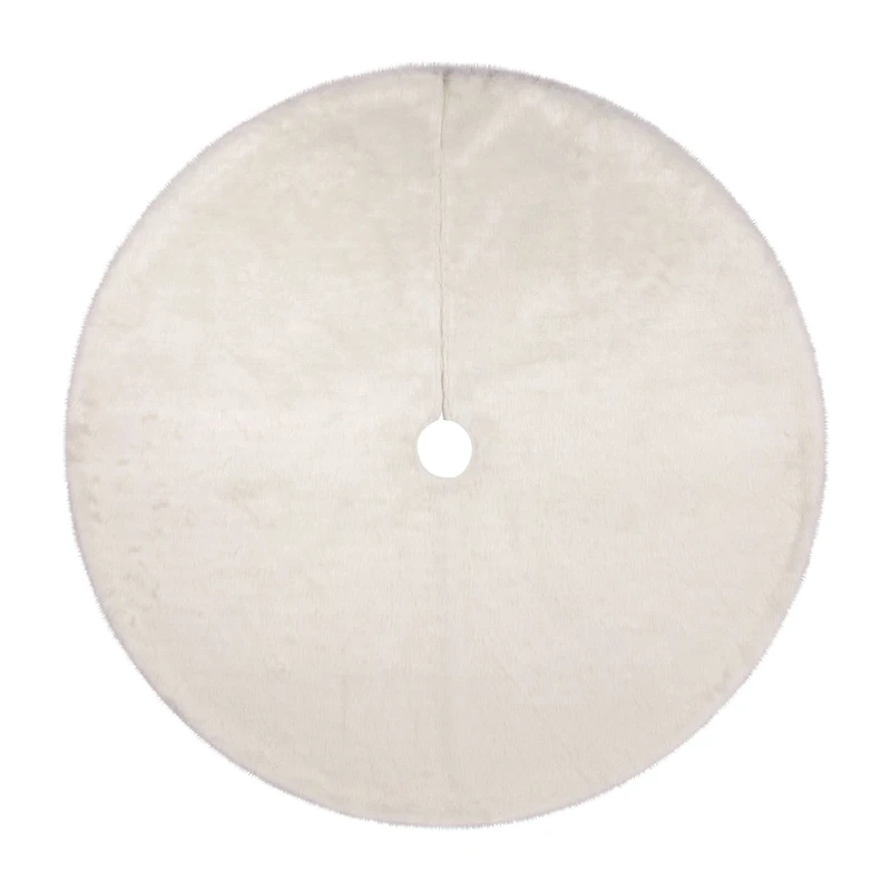 Northlight 48in Faux Polar Bear Fur Indoor Tree Skirt