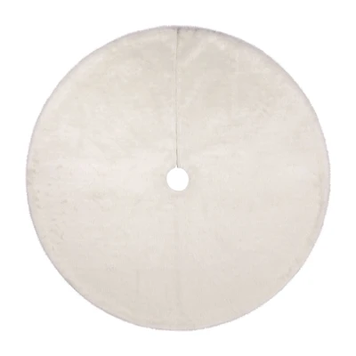 Northlight 48in Faux Polar Bear Fur Indoor Tree Skirt