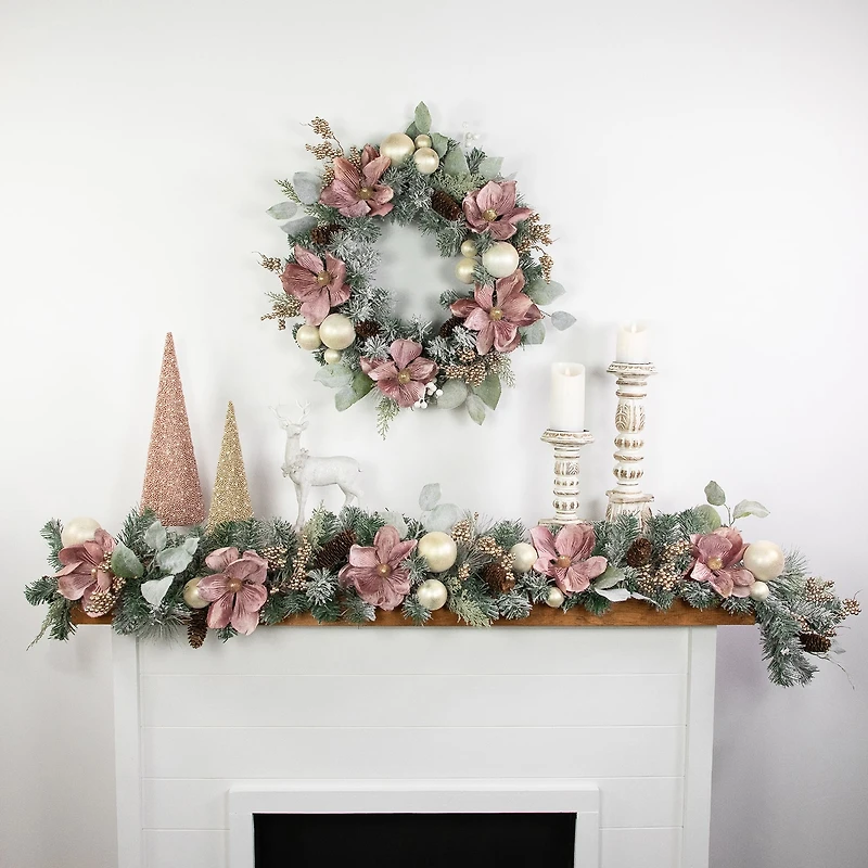 Northlight Frosted Pine Artificial Christmas Indoor Garland