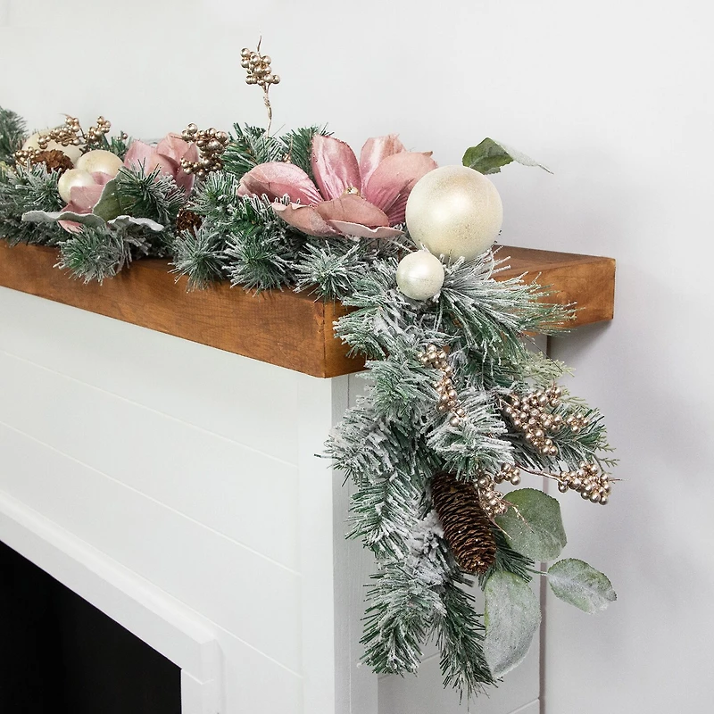 Northlight Frosted Pine Artificial Christmas Indoor Garland