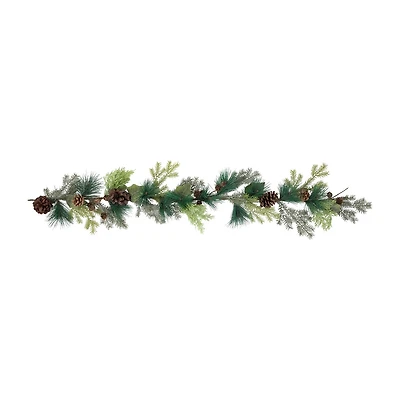 Northlight Pine Cone And Cedar   Unlit Christmas Indoor Garland