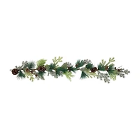 Northlight Pine Cone And Cedar   Unlit Christmas Indoor Garland