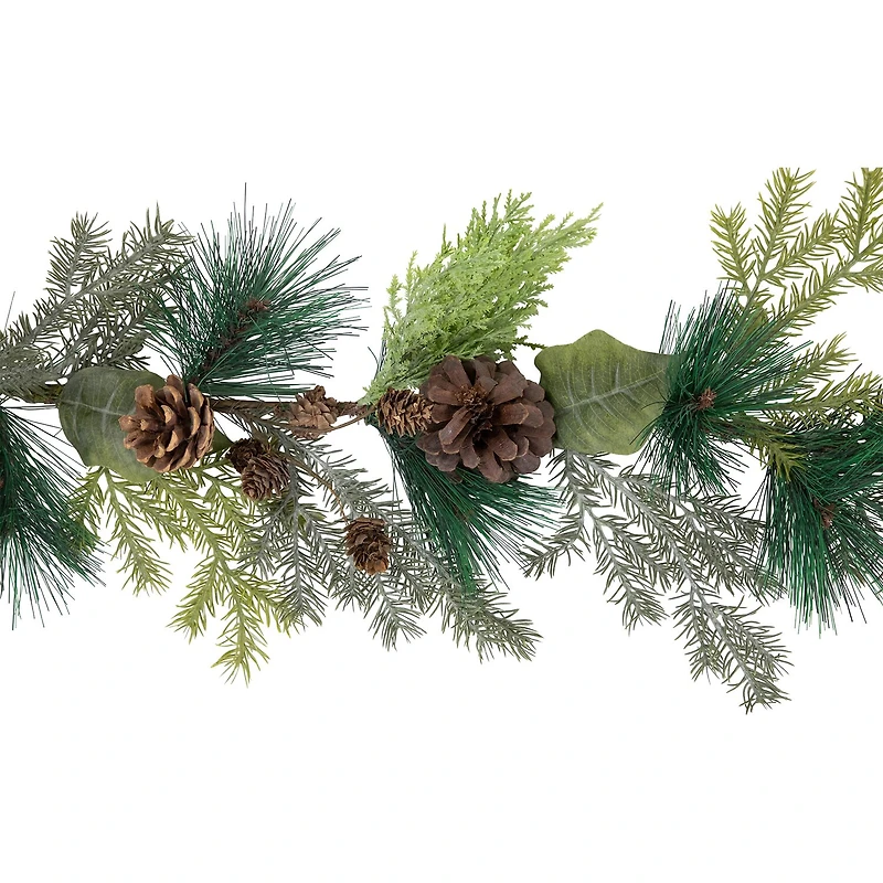 Northlight Pine Cone And Cedar Unlit Christmas Indoor Garland