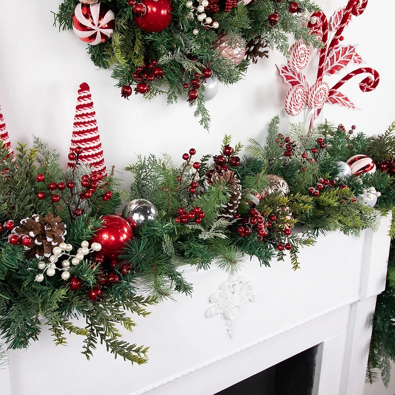 Northlight Pre-Ated Pine Christmas Indoor Garland