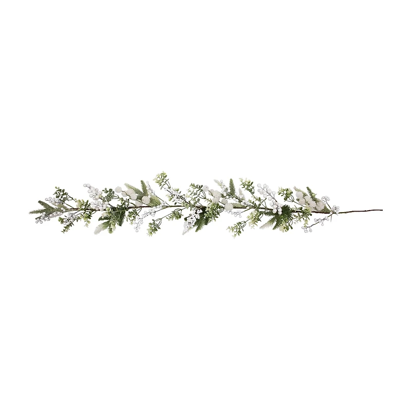 Northlight Glittered Berries And Eucalyptus Christmas Indoor Garland
