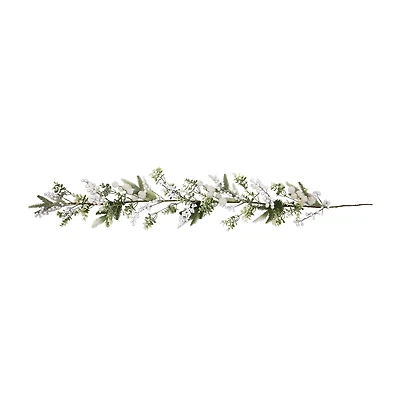Northlight Glittered Berries And Eucalyptus Christmas Indoor Garland