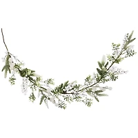 Northlight Glittered Berries And Eucalyptus Christmas Indoor Garland