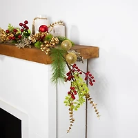 Northlight Ball Glittered Christmas Indoor Garland