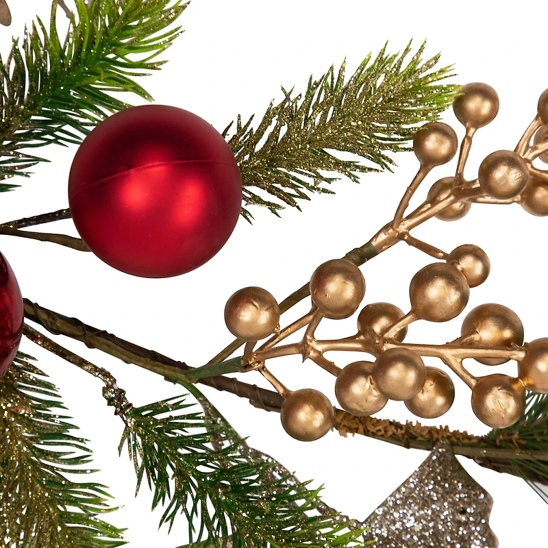 Northlight Ball Glittered Christmas Indoor Garland
