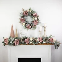 Northlight Floral And Ball  Pine Wreath