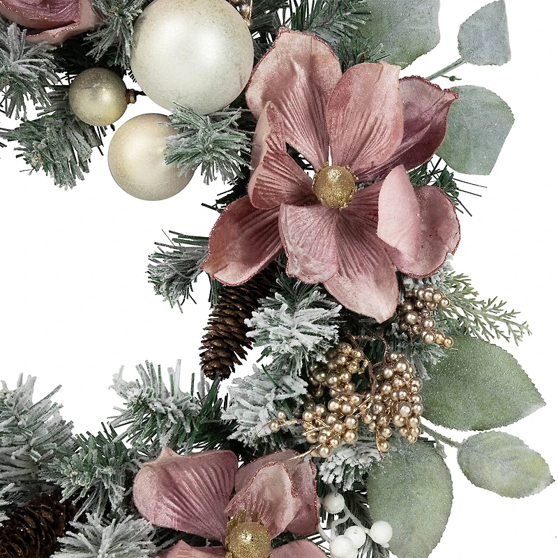 Northlight Floral And Ball  Pine Wreath