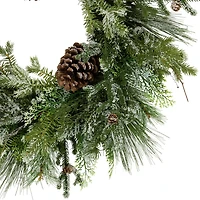 Northlight Frosted Mixed Pine And Cedar Wreath