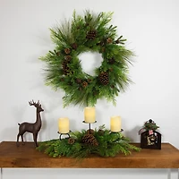 Northlight Pinecone And Jingle Bells Wreath