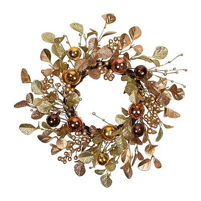 Northlight Ball Glittered Wreath