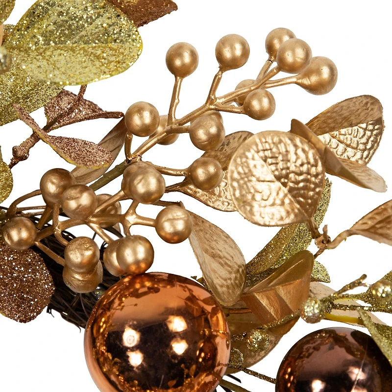 Northlight Ball Glittered Wreath