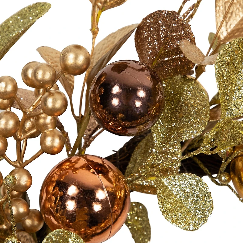 Northlight Ball Glittered Wreath