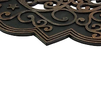 Northlight Black And Copper Merry Indoor Rectangular Doormat