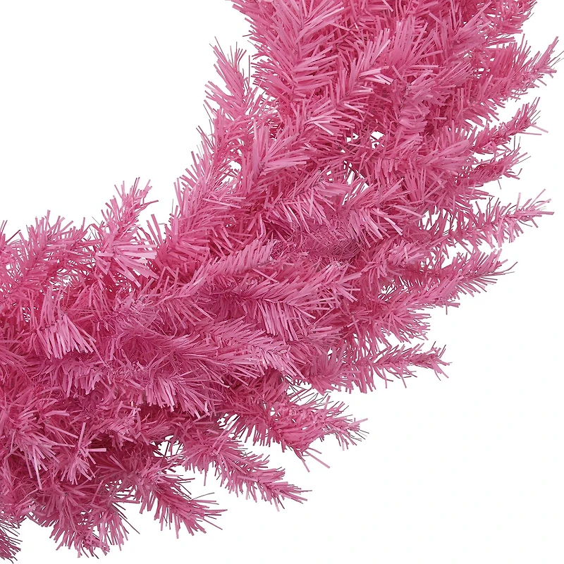 Northlight Pink Spruce Unlit Wreath