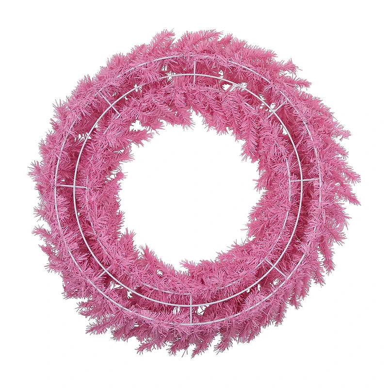 Northlight Pink Spruce Unlit Wreath