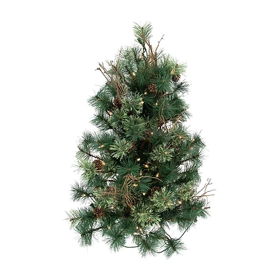 Northlight Country Mixed Pine With Clear Lights 2 Foot Pre-Lit Pine Christmas Tree