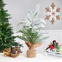 Northlight Heavily Pine 1 1/2 Feet Flocked Christmas Tree
