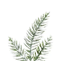 Northlight Heavily Pine 1 1/2 Feet Flocked Christmas Tree