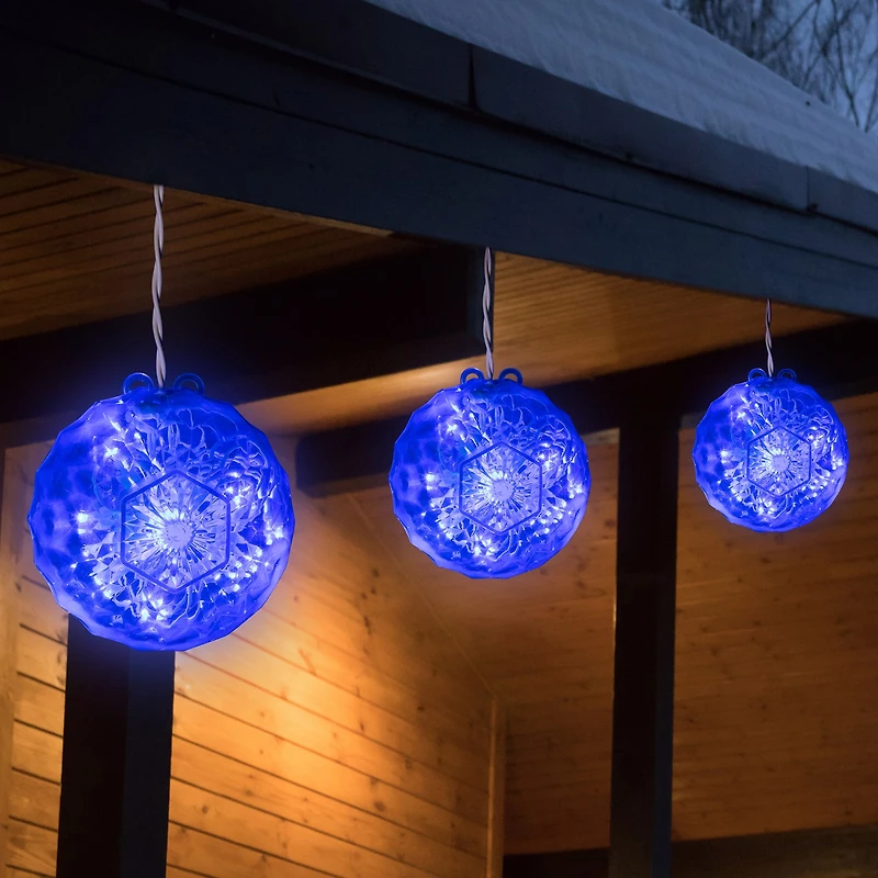 Northlight Handing Crystal Blue Led Lighted Christmas Yard Art