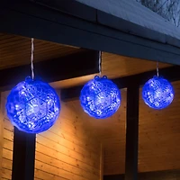 Northlight Handing Crystal Blue Led Lighted Christmas Yard Art