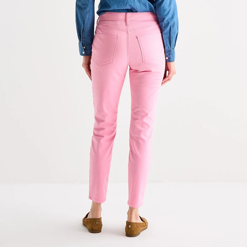 St. John's Bay Womens Mid Rise Skinny Fit Jean