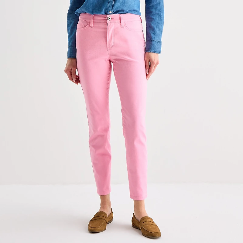 St. John's Bay Womens Mid Rise Skinny Fit Jean