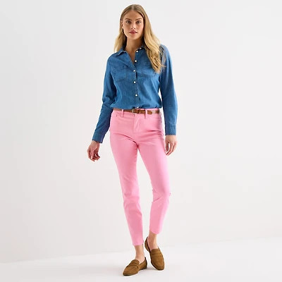 St. John's Bay Womens Mid Rise Skinny Fit Jean