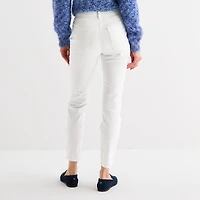 St. John's Bay Womens Mid Rise Skinny Fit Jean