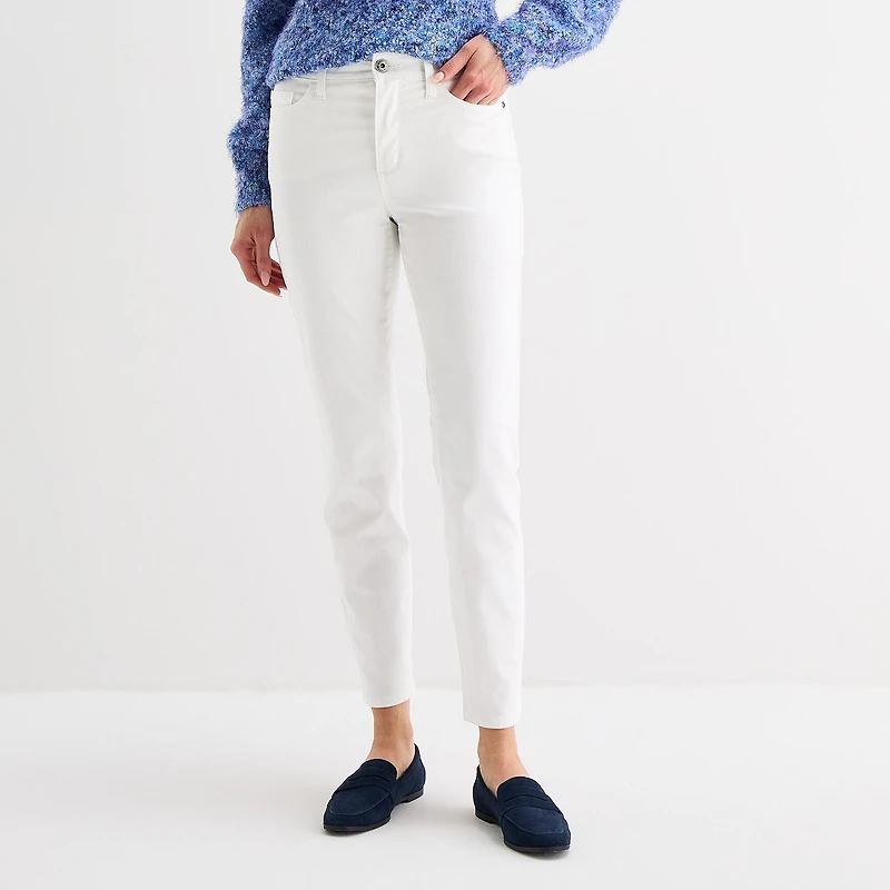 St. John's Bay Womens Mid Rise Skinny Fit Jean
