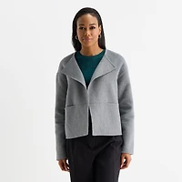 Liz Claiborne Womens Midweight Cropped Jacket