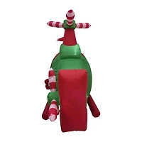 Northlight Santa With Helicopter Christmas Inflatable
