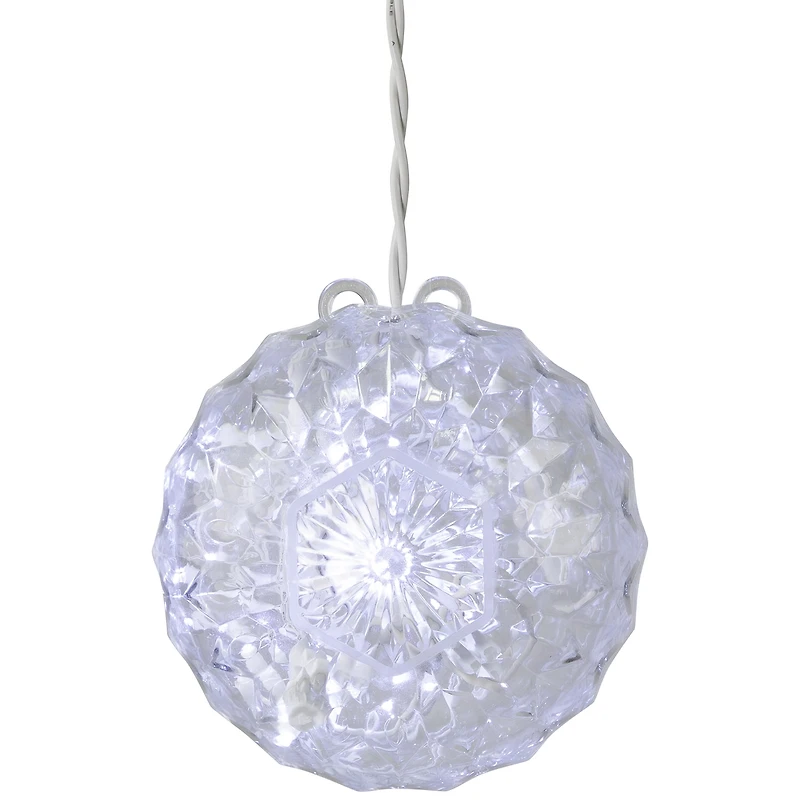 Northlight White Led Lighted Crystal Christmas Yard Art