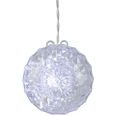 Northlight White Led Lighted Crystal Christmas Yard Art